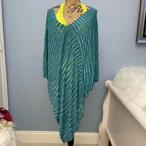 NWT Pink Victoria’s Secret New swim cover up/poncho green blue still in package.